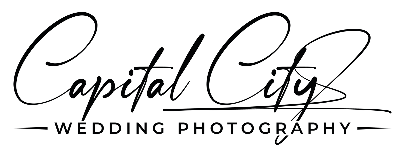 Capital City Wedding Photography logo in elegant script